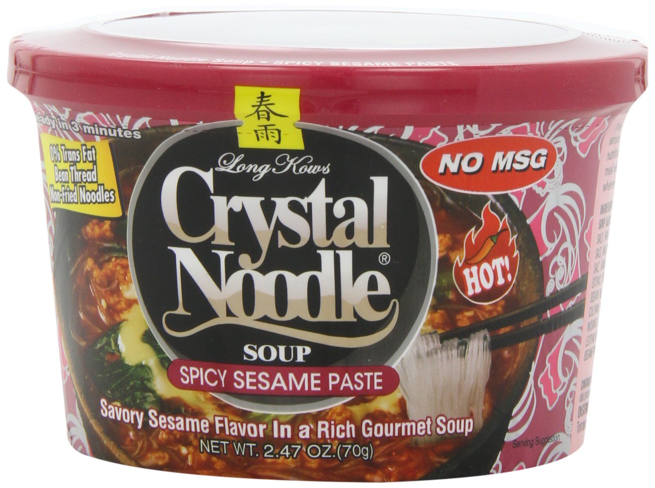Crystal Noodle Soup, Variety Pack, 6 Count Packaged