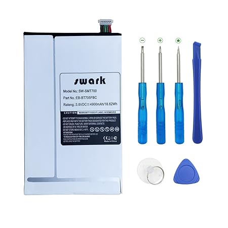 Swark Akku 4900mAh (3.8V) für Samsung Galaxy Tab S 8.4, SM-T700, SM-T705, EB-BT705FBE, EB-BT705FBC, EB-BT705FBU