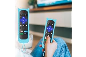 Silicone Remote Cover for Remote with Cat Ears Design, Silicone Case Fit, Universal Replacement Controller(Blue)