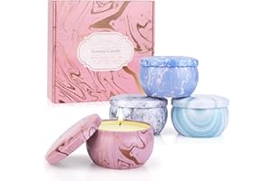 AOTTOM Candles - Scented Candles Gift Set for Women, 4 Packs Natural Fragrance Aromatherapy Candles for Home Scented, Long Burning Candles Gifts for Mothers Day, Thanksgiving Day, Birthday, Valentine's Day