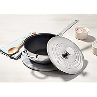 Le Creuset Tri-Ply Stainless Steel Pan Nonstick Saucier, 3.5 qt