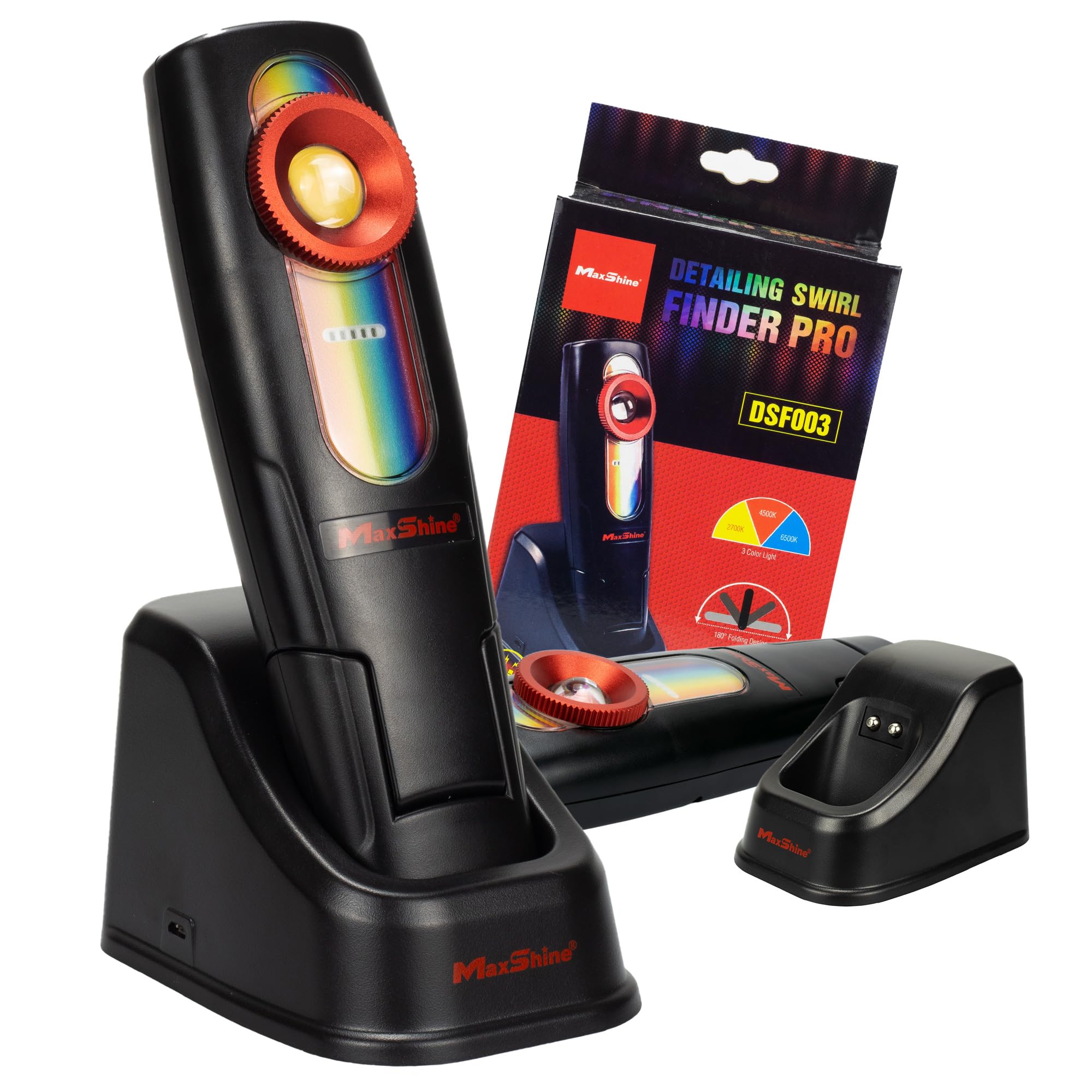 Photo 1 of Maxshine LED Swirl Finder Pro - Professional Detailing Light for Paint Correction, Rechargeable - Polishing & Correcting Vehicle Finish for Car Repair, Garage & Detailing