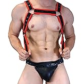 JOCKMAIL Men's Body Chest Harness Adjustable Elastic Waistband Sexy Underwear Halter Belt for Men