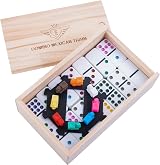 Engelhart Mexican Train Dominoes Set D9 55 Dominoes 2-4 Players Trains view 3
