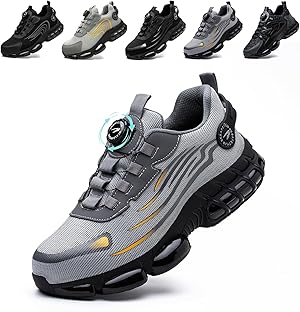 Arbeitsschuhe Herren Damen Sicherheitsschuhe Stahlkappenschuhe Sportlich Atmungsaktiv rutschfeste Safety Shoes 36-46 EU