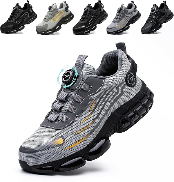 Arbeitsschuhe Herren Damen Sicherheitsschuhe Stahlkappenschuhe Sportlich Atmungsaktiv rutschfeste Safety Shoes 36-46 EU