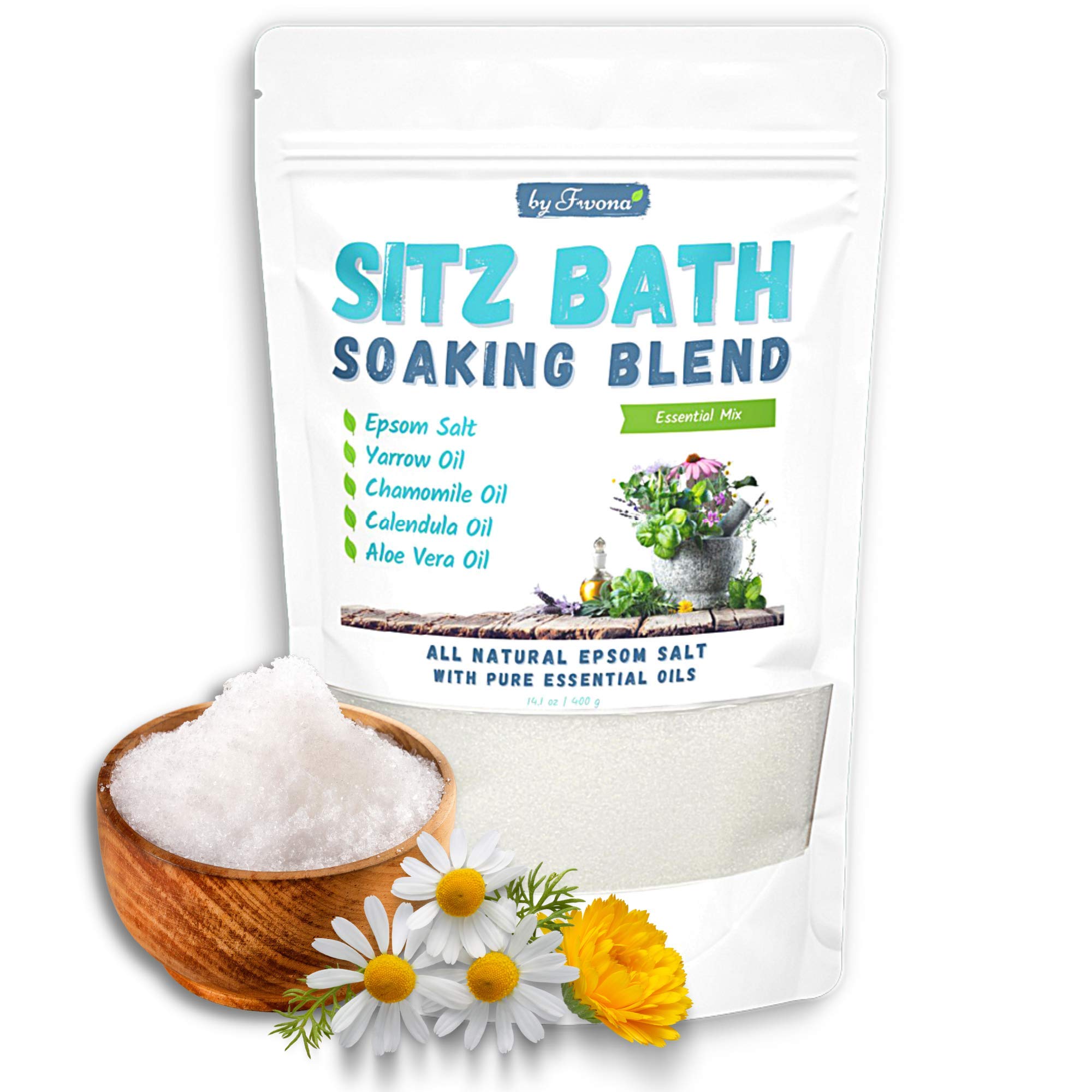 Buy Fivona All Natural Sitz Bath Soaking Blend Epsom Salt with Pure