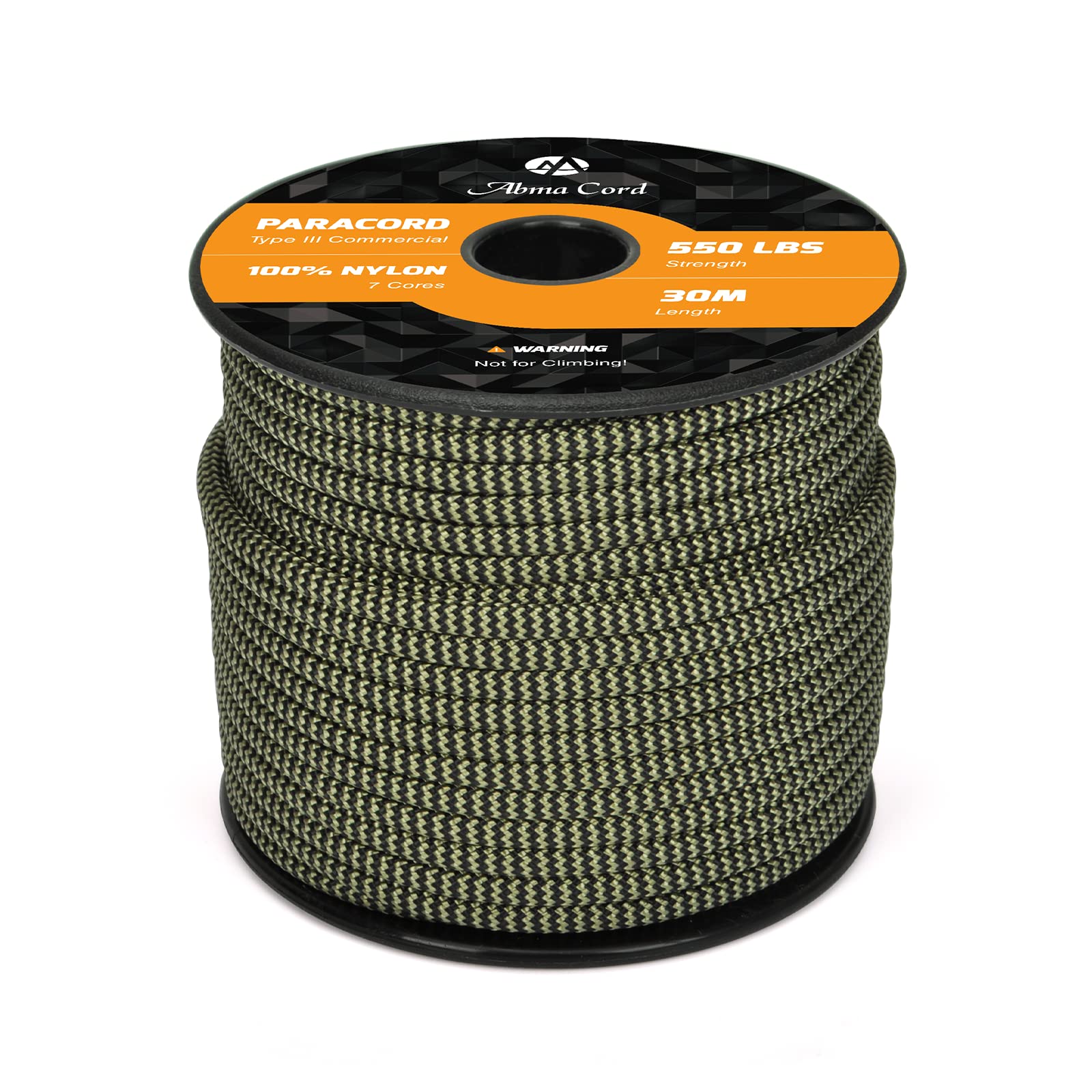 Abma Cord Paracord 550 4mm Nylon Rope Type III 7 Strands Parachute Cord - Max. 250kg (550lbs)