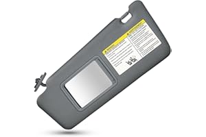 UMISHI Left Driver SideSun Visor Replacement for Toyota Tacoma 2005 2006 2007 2008 2009 2010 2011 2012 Visor Assembly Without Light 74320-04181-B1 (Gray)
