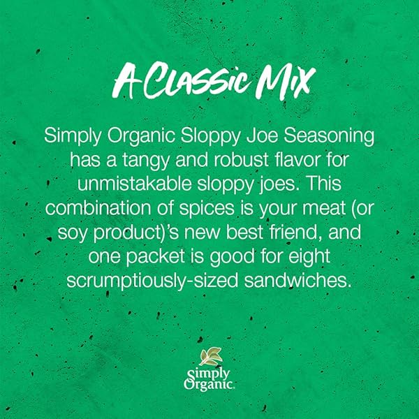 SIMPLY ORGANIC, SEASONING MIX, SLOPPY JOE, 1.41 OZ