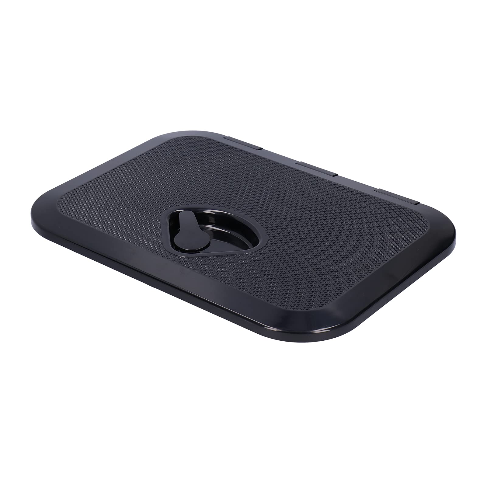 Tbest Marine Boat Deck Access Hatch | Black 14.75x10.6in UV-Resistant Inspection Cover | Durable ABS with 180° Hinged Lid