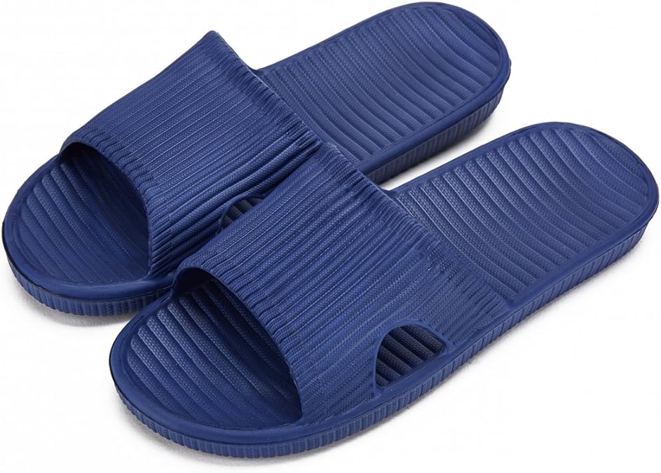 MINISO Men's Slipper AntiSlip for Indoor Home House Sandal Dark Blue