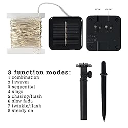 Dazzle Bright 2 Pack Solar String Lights