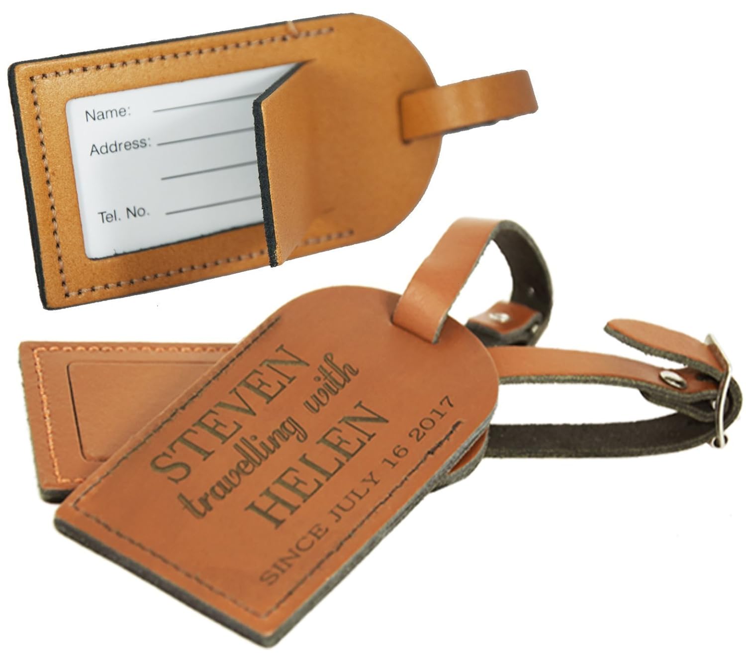 personalised luggage tags amazon