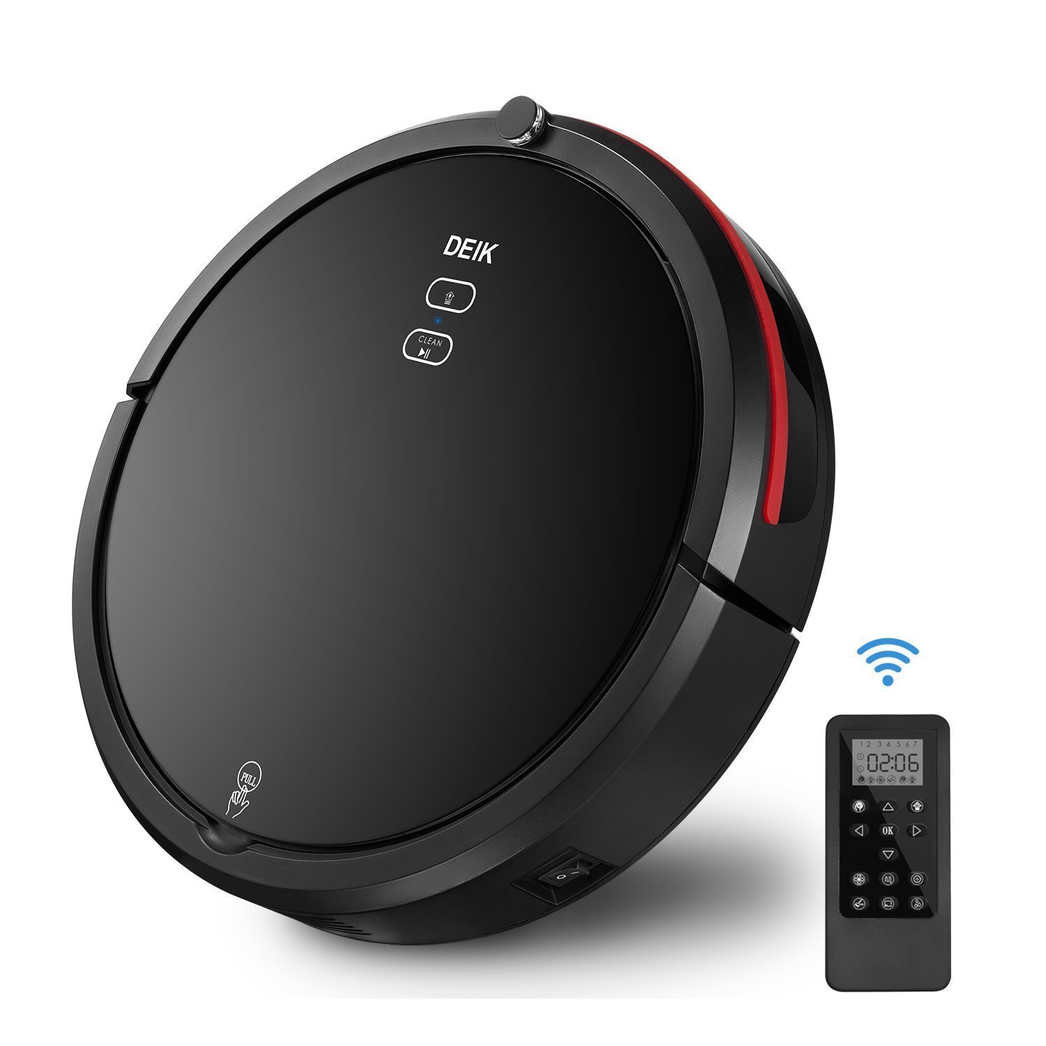 5 Cleaning Modes Robotic Vacuum Cleaner with Self-charging & Drop
