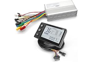 MUSELK EBike Conversion Kit 500W/1000W/1500W, 36V/48V 22A/30A/35A Brushless Controller Mini LCD S866 Display for Electric Bicycle Scooter Mountain Bike Parts