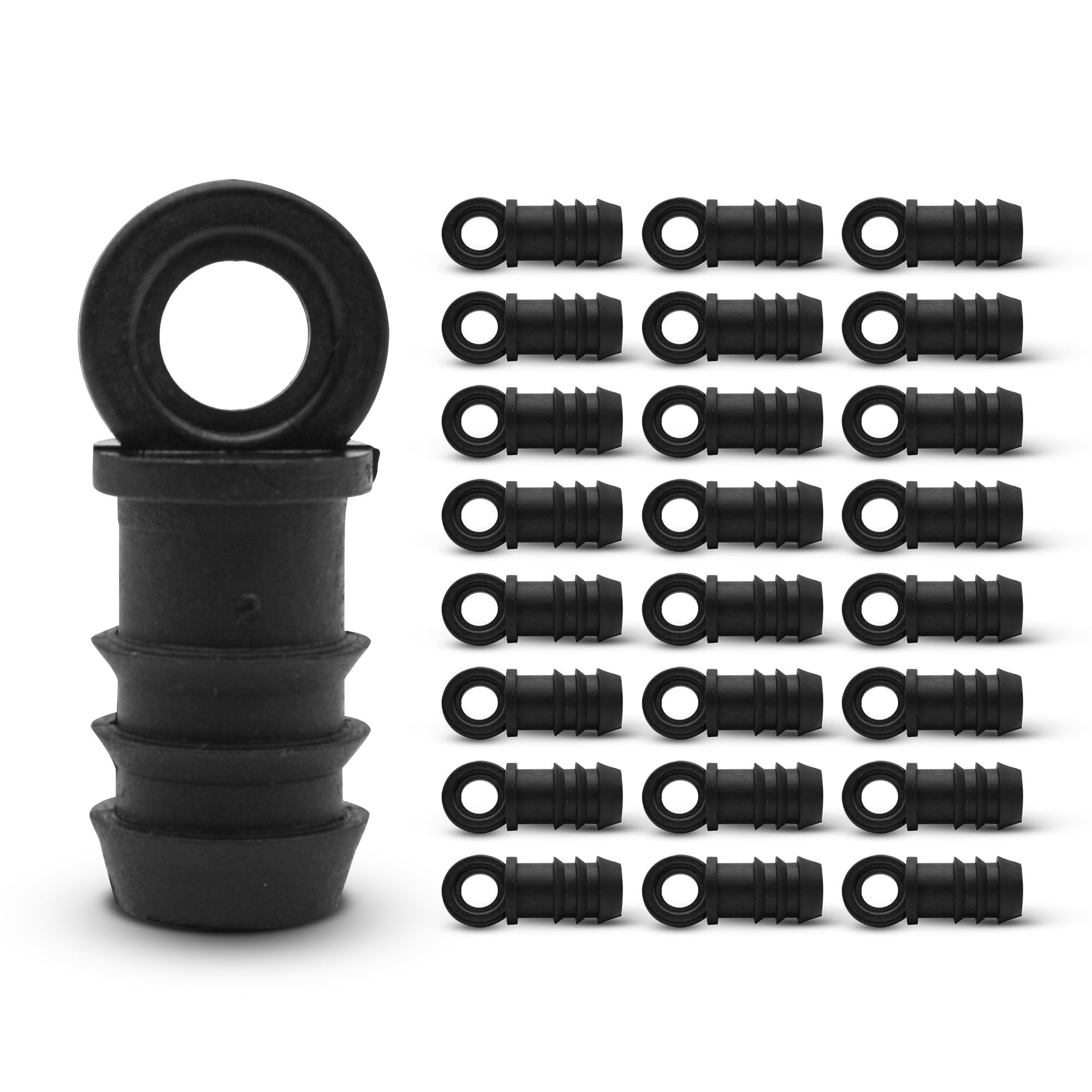 DOJA Barcelona Drip Hose End Caps 16 mm End Plugs Pack of 25 Garden Hose End Cap 12 for Irrigation Systems Drip Irrigation Hose Connector Garden, Camping, Agriculture