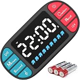 DOOMAY Magnetic Digital Kitchen Timer for Classroom Countdown | Visual Timer with 3.6" LED, 4 Sounds, 3 Brightness, Child Lock, USB-C or AAA for Home &amp; Study