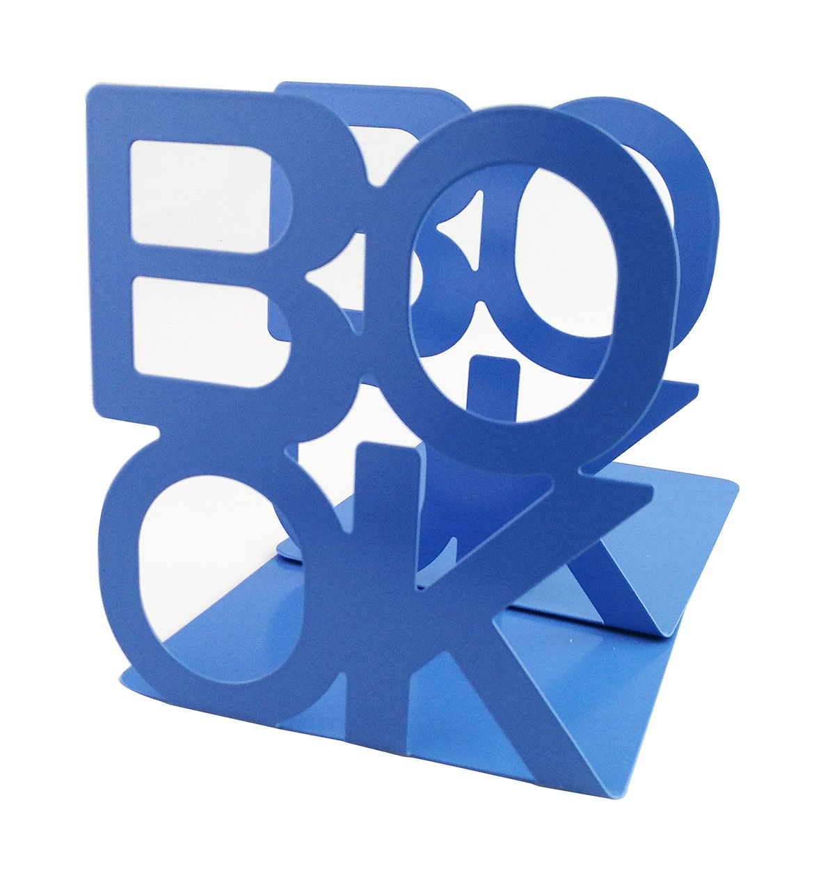 Winterworm Cute Fashion Book Style Nonskid Bookends Art Bookend Home Office Kitchen Book Shelf (Blue)