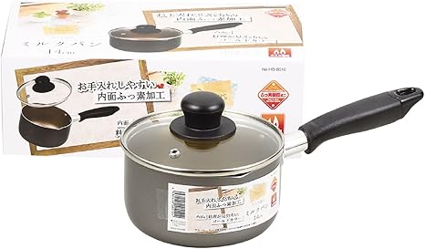 Amazon Co Jp Wako Tore Dyingu Milk Pan Gray Huxtu素 Processing Glass Lid With Dyina Zu Home Kitchen