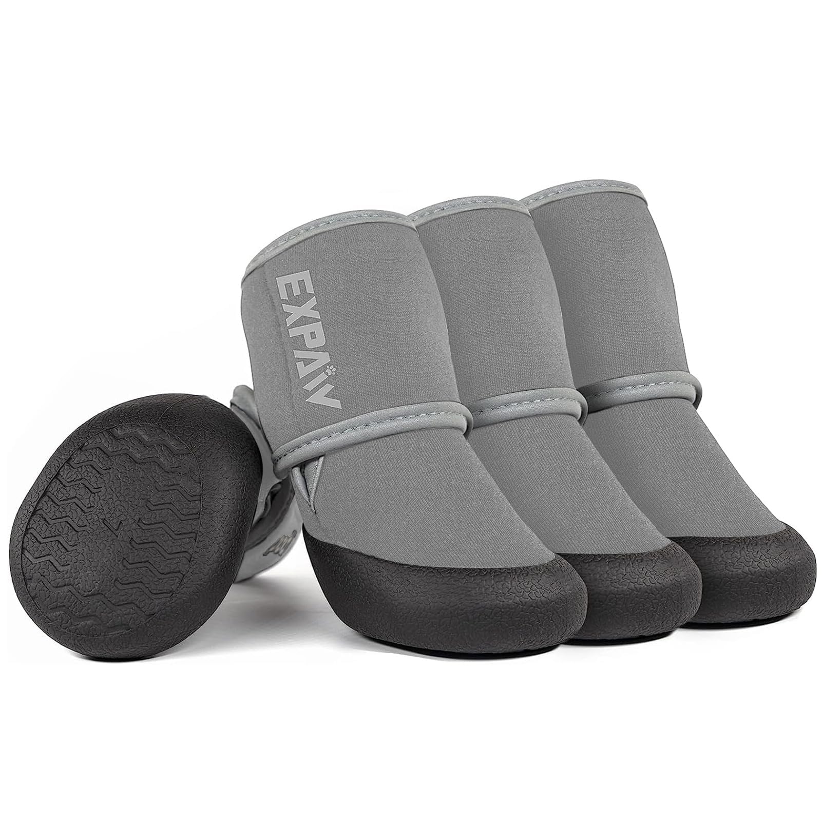 Photo 1 of EXPAWLORER Waterproof Dog Shoes for Small Medium Large Dogs, Dog Shoes for Hot Pavement, Hiking Walking, Reflective Dog Booties for Outdoor Snow Rain Days, Anti-Slip Dog Boots & Paw Protectors