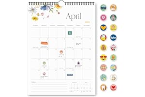 Wall Calendar 2026-2027, Mar.2026 - Dec.2027, 26×36cm Large Monthly Calendar with Canada Holidays, Vertical Wall Planner with