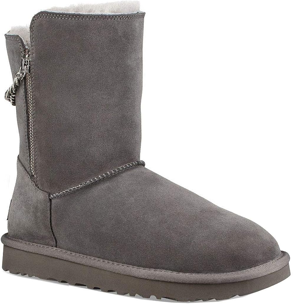 ugg women's w classic short sparkle zip fashion boot