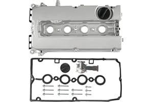 FRONEZER Aluminum Engine Valve Cover Kit with Gasket, Bolts, Oil Filler Cap Compatible with 2011-2016 Chevy Cruze, 2012-2018 Sonic, 2013-2020 Trax, 2009-2011 Aveo Aveo5 1.6L 1.8L Replace# 55558673 55564395