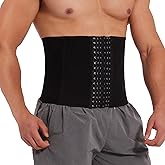 MISS MOLY Waist Trainer for Men Corset with Steel Bones Stomach Belt Waist Trimmer Belly Girdle for Fitness Body Shaper