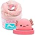 Original Squishmallows Archie The Axolotl Premium Cloud Slime, Cotton Candy-Scented, 8 oz., Storage Container with Figurine T