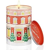 M&SENSE Gingerbread Coffee Christmas Candles, Warm Scented Holiday Candle with Gingerbread Cookie, Chocolate & Coffee Bean, Soy Wax 11.3oz 70 Hour Clean Burn, Cozy Winter Home Decor, Christmas Gifts