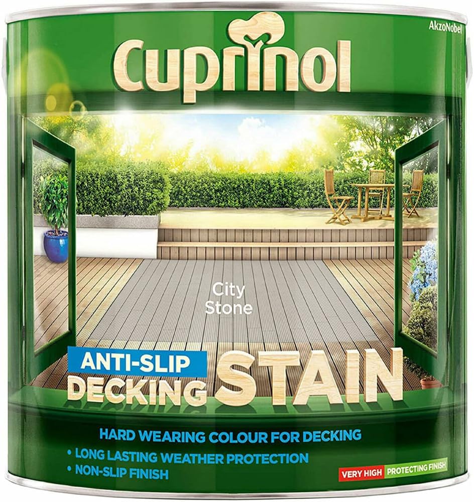 Cuprinol Anti Slip Decking Stain City Stone 2.5 Litre UTDSCS25L