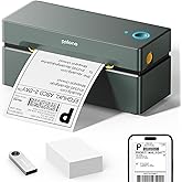 POLONO Bluetooth Thermal Shipping Label Printer, Wireless 4x6 Shipping Label Printer for Small Business, Support iOS, Android, Windows and Mac, Compatible with Amazon, Ebay, Shopify, Etsy, USPS(Cyan)