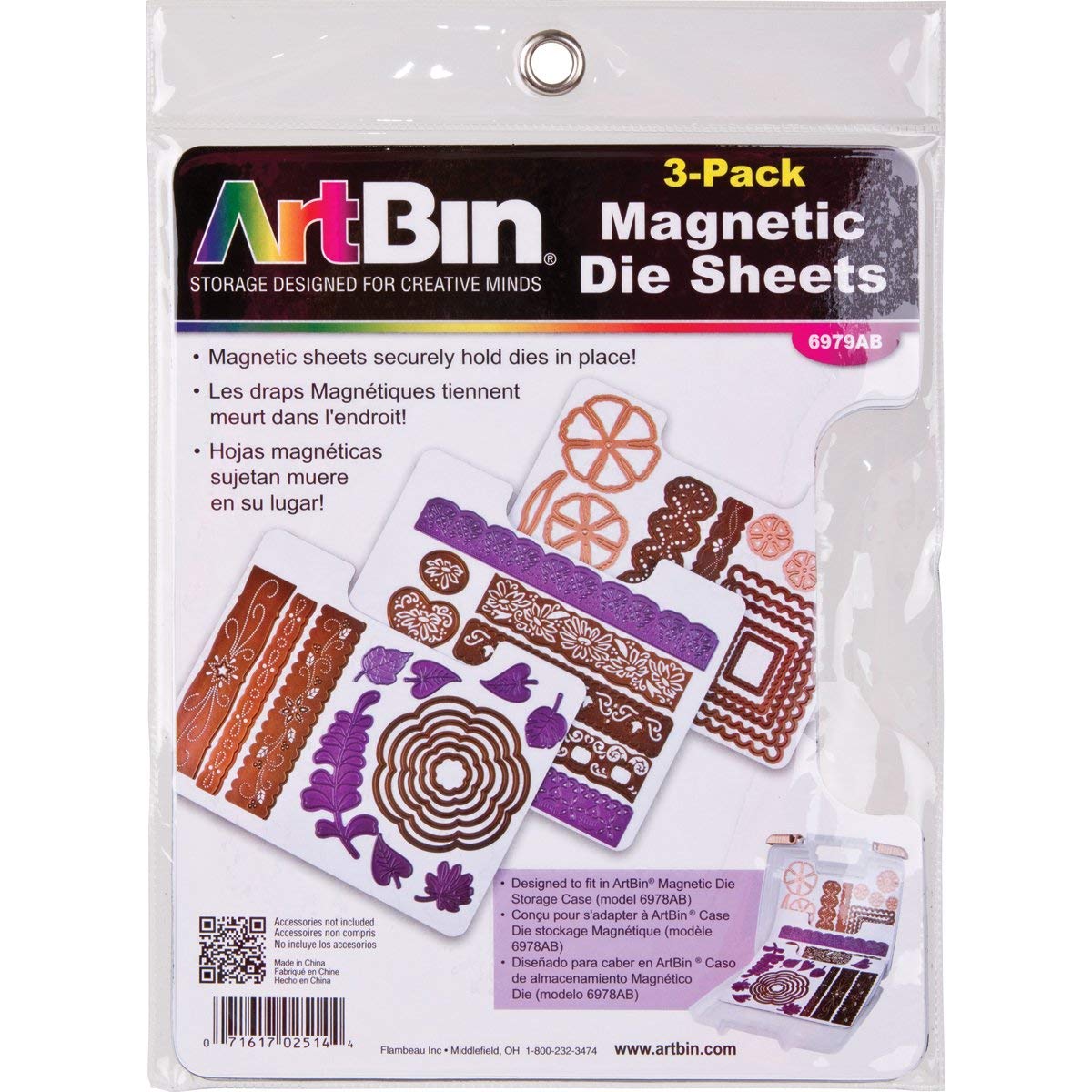 ArtBin 6979AB Magnetic Die Sheets, Pack of 3