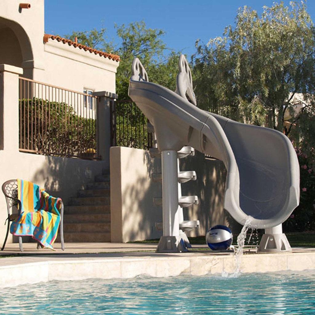 InterFab XS2AGRSS Water Pool Slide, XStream 2, Gray