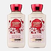 Bath & Body Works Japanese Cherry Blossom Signature Collection Body Lotion 8 fl oz (236 ml) - New Formula (2 Pack)