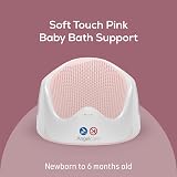 Angelcare Soft-Touch Bath Support Pink with Water Level Indicator for Newborns view 2