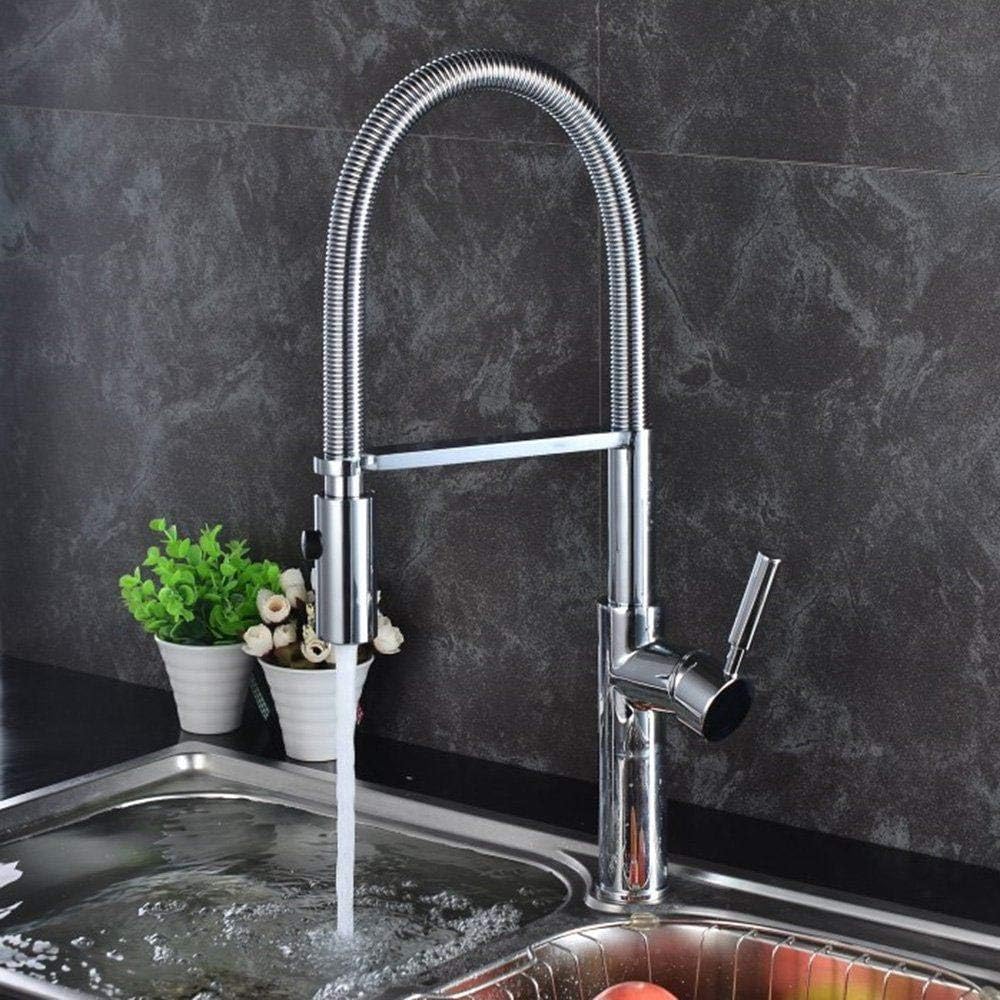 Professional Extendable Kitchen Mixer Sink Tap, Pullout Dish Spray