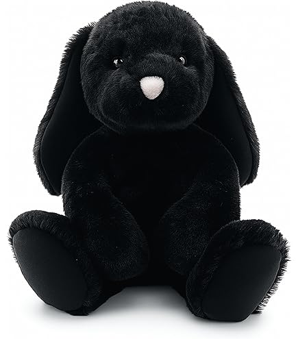 Amazon.com: Apricot Lamb Toys Plush Black Velvet Bunny Rabbit