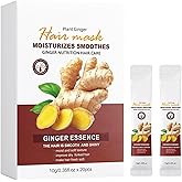 Hair Mask Conditioner, 20Pcs Ginger Hair Treatment Mask for Dry and Damaged Hair Smoothes and Strengthens Hair Ginger Essence Repair and Hydration Hair Cream Portable and Travel Size 10g/0.35 Fl.Oz