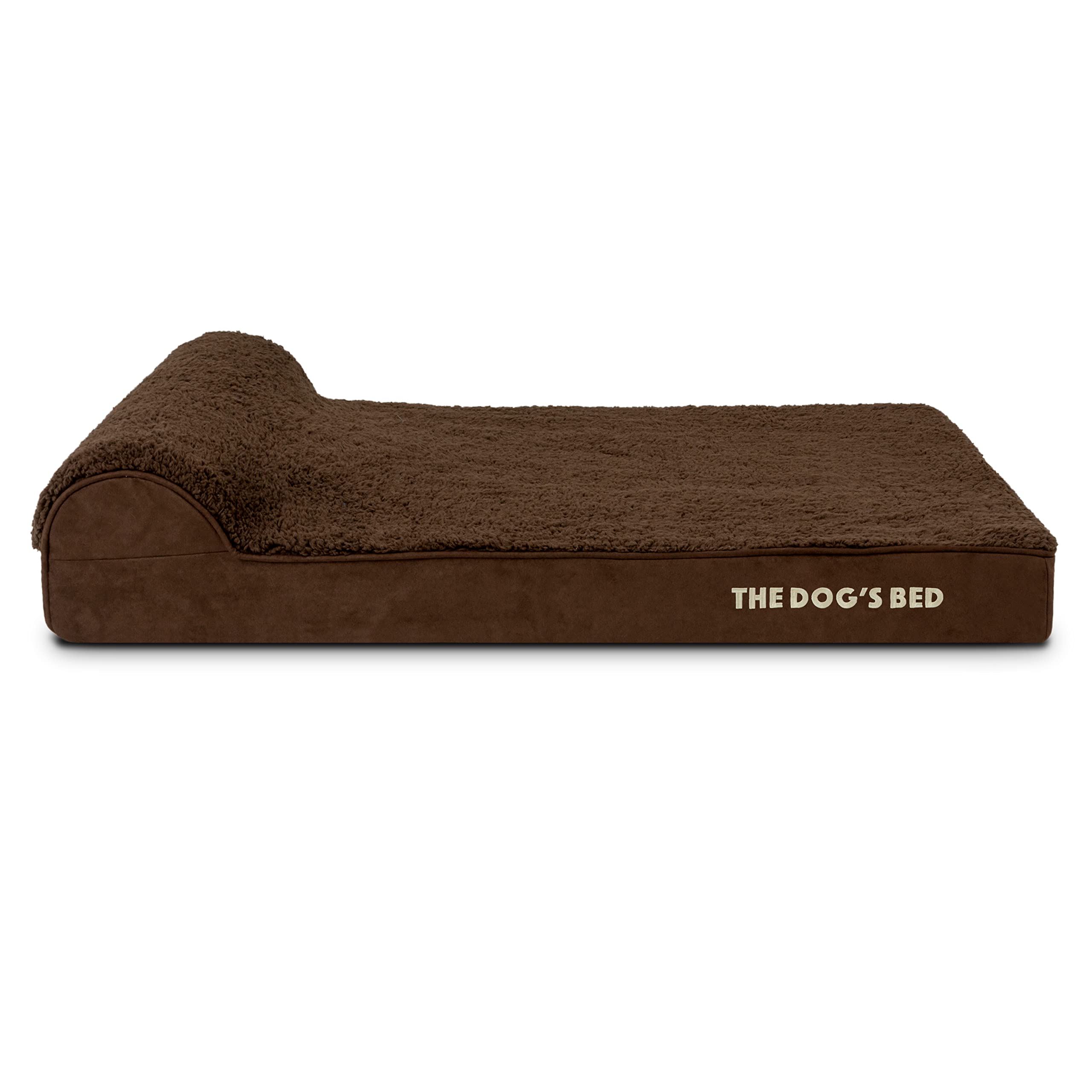 The Dog’s Bed Cover – Replacement Cover, Brown Plush, Large, 10cm — image 1