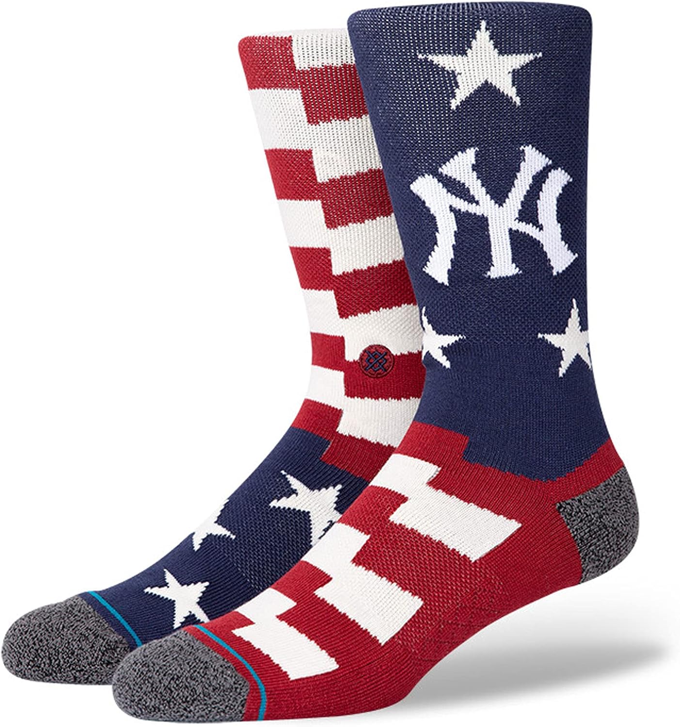 Stance Men's MLB New York Yankees Brigade NY 2 Socks Blue L