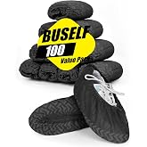 Buself 100 Count Shoe Covers Disposable Non-Slip, Premium Cloth Boot Covers, Slip-resistant, Durable, Breathable, Non-toxic, Recyclable