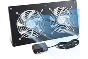 GSDOTZAP Chicken Coop Fan for Intake or Exhaust air, 7W High Speed Low Noise Chicken Coop Ventilation Fans with 6FT Cord, Waterproof Chicken Coop Exhaust Fan for Small Chicken Coops Attic Greenhouse