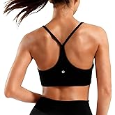 MXYMXY Women’s Sculpting Compression Sports Bra Y-Back Training Bra with Removable Pads Yoga Top