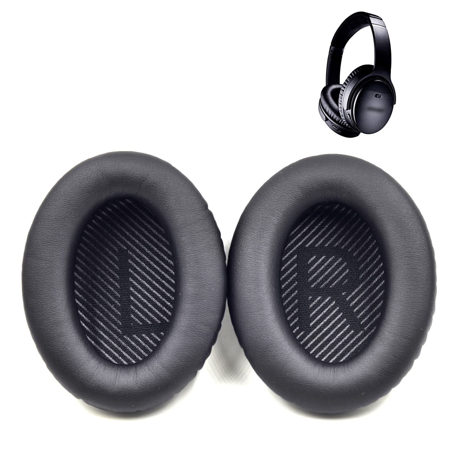 Cushions Replacement Earpads for Bose QuietComfort QC35 QC35II Earpad Headphones (black)