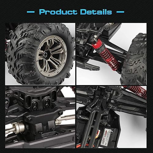 Hosim Voiture télécommandée, Camion Tout-Terrain RC 4 Roues motrices