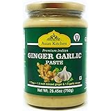 Asian Kitchen Ginger-Garlic Cooking Paste 26.5oz (750g) ~ Vegan | Glass Jar | Gluten Free | NON-GMO | No Colors | Indian Orig