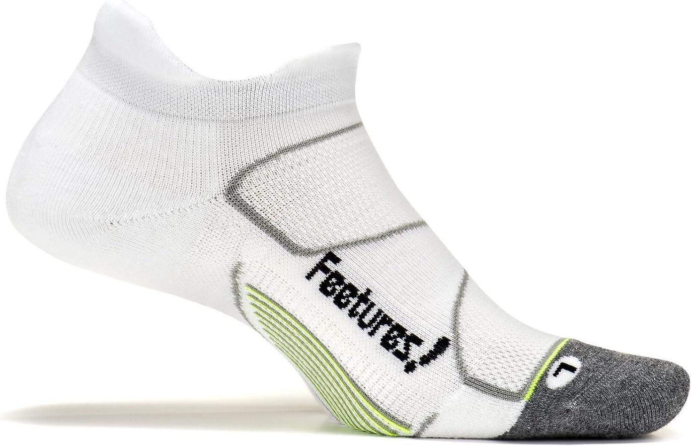 Feetures! Elite Max Cushion No Show Tab Athletic Running Socks for Men