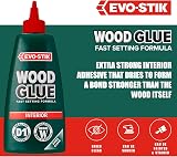 EVO-STIK Wood Glue 500ml Interior Extra Strong Fast Setting Clear Dry view 3